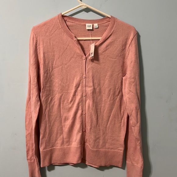 GAP Sweaters - Baby pink GAP Cardigan Sweater Size S New!